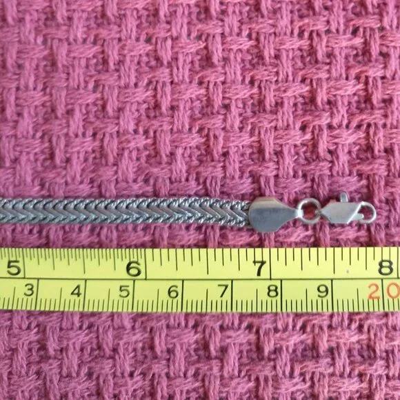 Sterling Silver Herringbone Link Bracelet - Picture 9 of 10